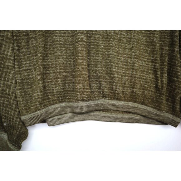 We The Free Olive Knit V-Neck Pullover Over Swimsuit Womens M Lightweight Summer - Picture 6 of 7